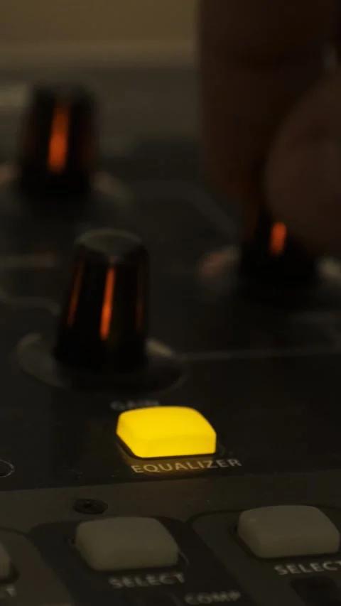 Professional Audio Sound Mixer Console Vertical Video Stock-Footage 334871533