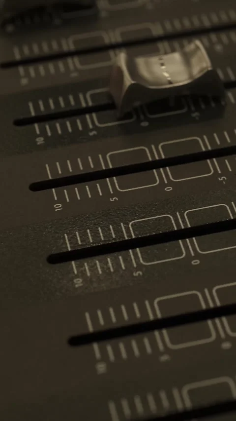 Professional Audio Sound Mixer Console Vertical Video Stock-Footage 334877347