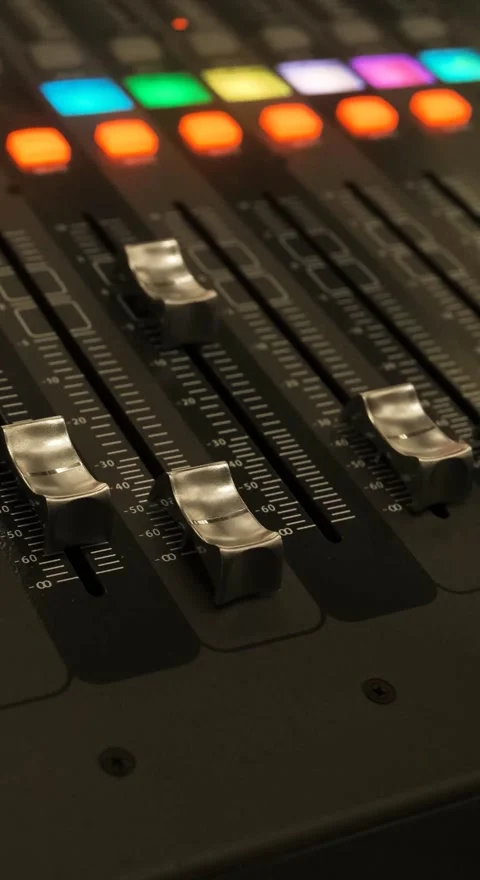 Professional Audio Sound Mixer Console Vertical Video Видео 334882622