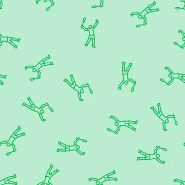 Professional badminton line seamless pattern Illustrazione stock
