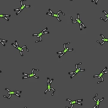 Professional badminton vector seamless pattern Illustrazione stock