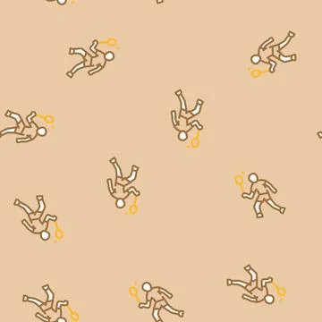 Professional badminton vector seamless pattern Illustrazione stock