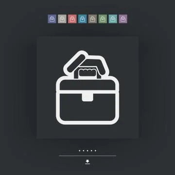 Professional bag Ilustração Stock