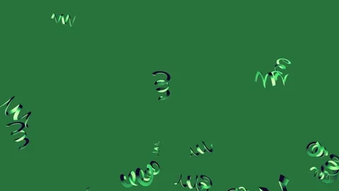 Professional Balloons Animated With Confe Green Screen Element Stock Footage 338016945