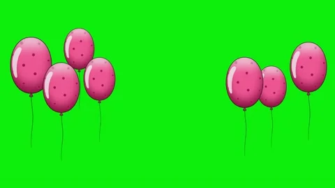 Professional Balloons Green Screen Element Video stock 343928443