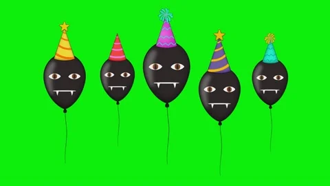 Professional Balloons Transparent Element Stock Footage 342789306
