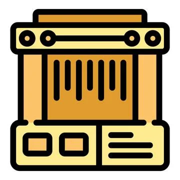 Professional bar code scanner standing on a table Stock Illustration