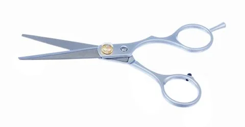 Professional barber scissors. Stock Photos