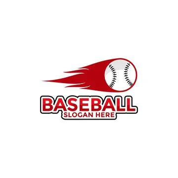 Professional baseball template logo design, baseball logo vector icon Stock Illustration