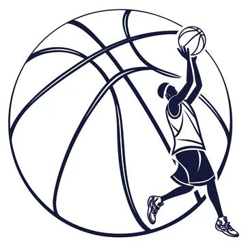Professional Basketball Flat Vector Icon Stock Illustration