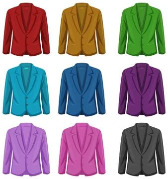 Professional blazer on white background Stock Illustration