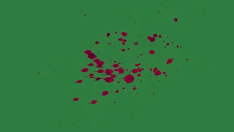 Professional Blood Moving Green Screen Element Video stock 338018088