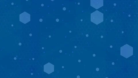 Professional blue abstract background, geometric slow motion hexagon patterns Stock Footage 342327545