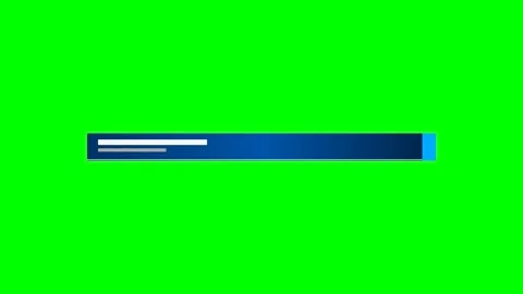 Professional Blue Gradient Lower Third Title Bar with Sliding Accent Line a.. Stock Footage 346612026