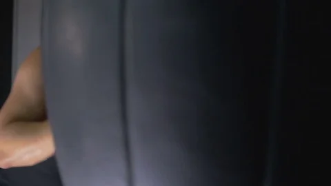 Professional boxer. Training Motivation. Slow motion. Stock Footage 81765752