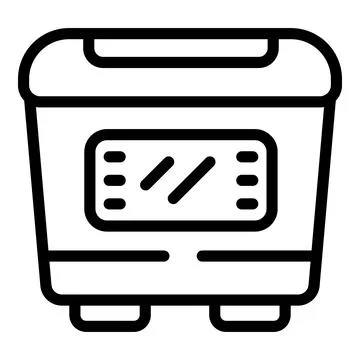 Professional bread maker icon outline vector. Commercial baking machine Stock Illustration
