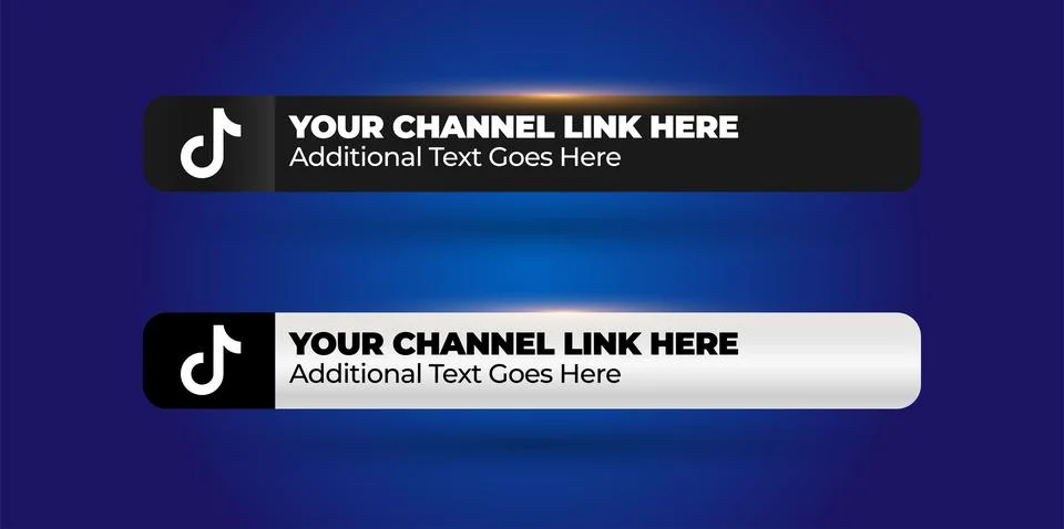 Professional Broadcast Lower third Design Template Illustrazione stock