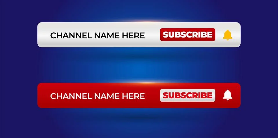 Professional Broadcast Lower third Design Template Stock Illustration