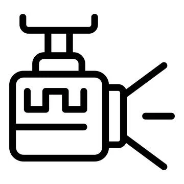 Professional broadcasting camera filming live event Stock Illustration