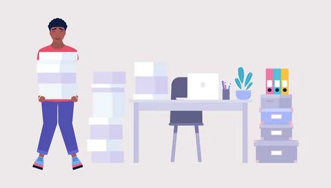 Professional burnout concept Stock Illustration