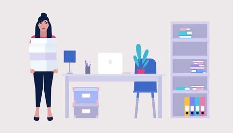 Professional burnout concept Stock Illustration
