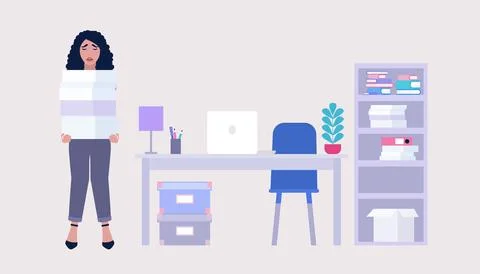 Professional burnout concept Stock Illustration
