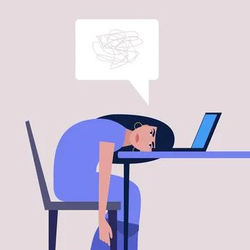 Professional burnout Stock Illustration