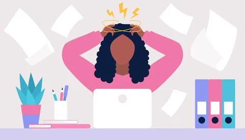 Professional burnout Stock Illustration
