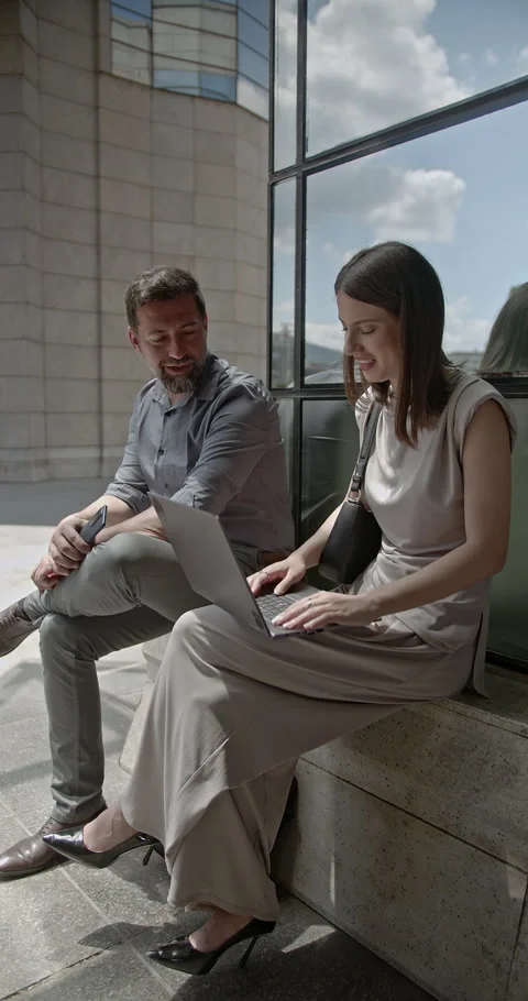 Professional Business Colleagues Collaborating and Discussing Work Together Stock Footage 315802425