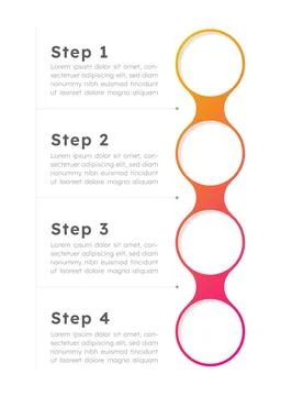 Professional business empty infographic template Stock Illustration