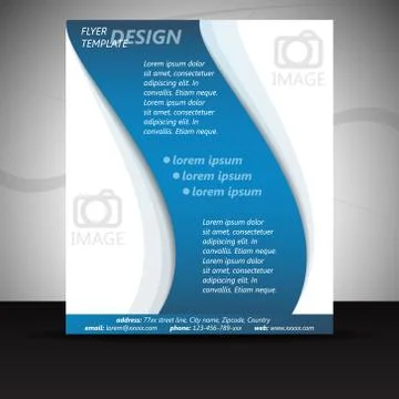Professional business flyer temlate or corporate banner Stock Illustration