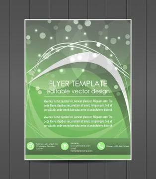 Professional business flyer temlate or corporate banner Stock Illustration