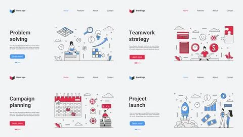 A Professional Business Web Template designed specifically for Project Illustrazione stock