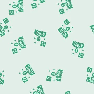 Professional businessman glyph seamless pattern Stock Illustration