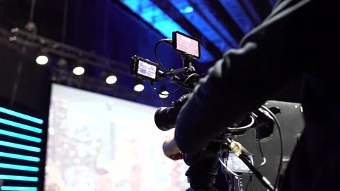 Professional Camera Closeup Stock Footage 139018776