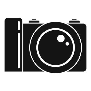 Professional camera icon simple vector. Photography camcorder 스톡 일러스트
