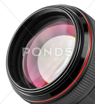 Professional camera lens Stock Photos