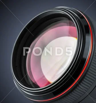 Professional camera lens Stock Photos