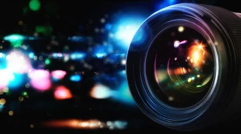 Professional camera lens 库存照片