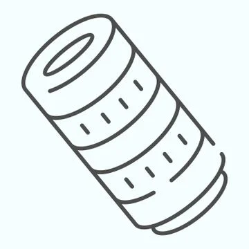 Professional camera lens thin line icon. Camera objective vector illustration Stock Illustration
