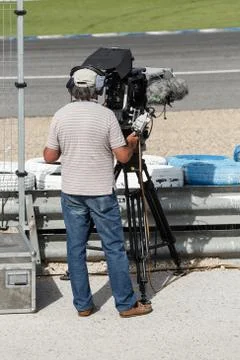 Professional cameraman Stock Photos