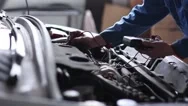 Professional Car Mechanic, Auto Repair Concept. Stock Footage