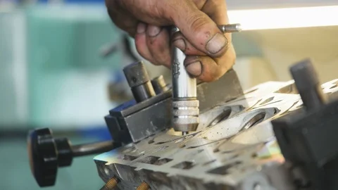 Professional car mechanic fix engine. Close up Stock-Footage 94896919