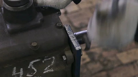 Professional car mechanic working in auto repair service. Stock Footage 95423165