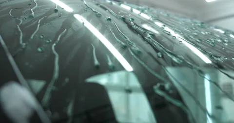 In a professional car wash Stock Footage 108752494