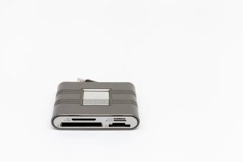 Professional card reader for different memory cards Stock Photos