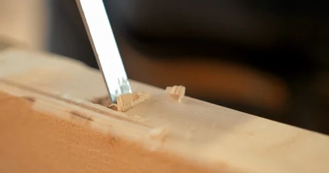 Professional carpenter working in workshop. Woodworking craftmanship concept. Stock Footage 115924268