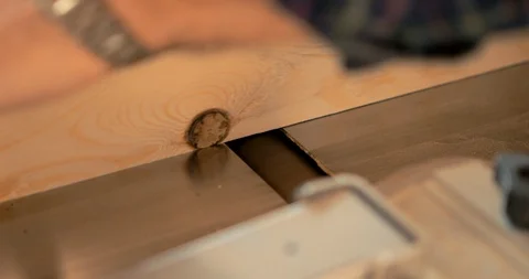 Professional carpenter working in workshop. Woodworking craftmanship concept. Video stock 115924988