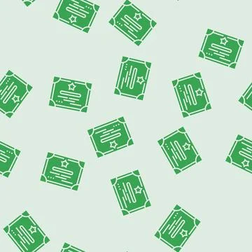 Professional certificate glyph seamless pattern イラスト素材