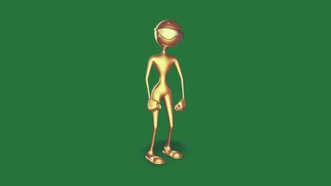 Professional Character Standing Element Stock Footage 338017768